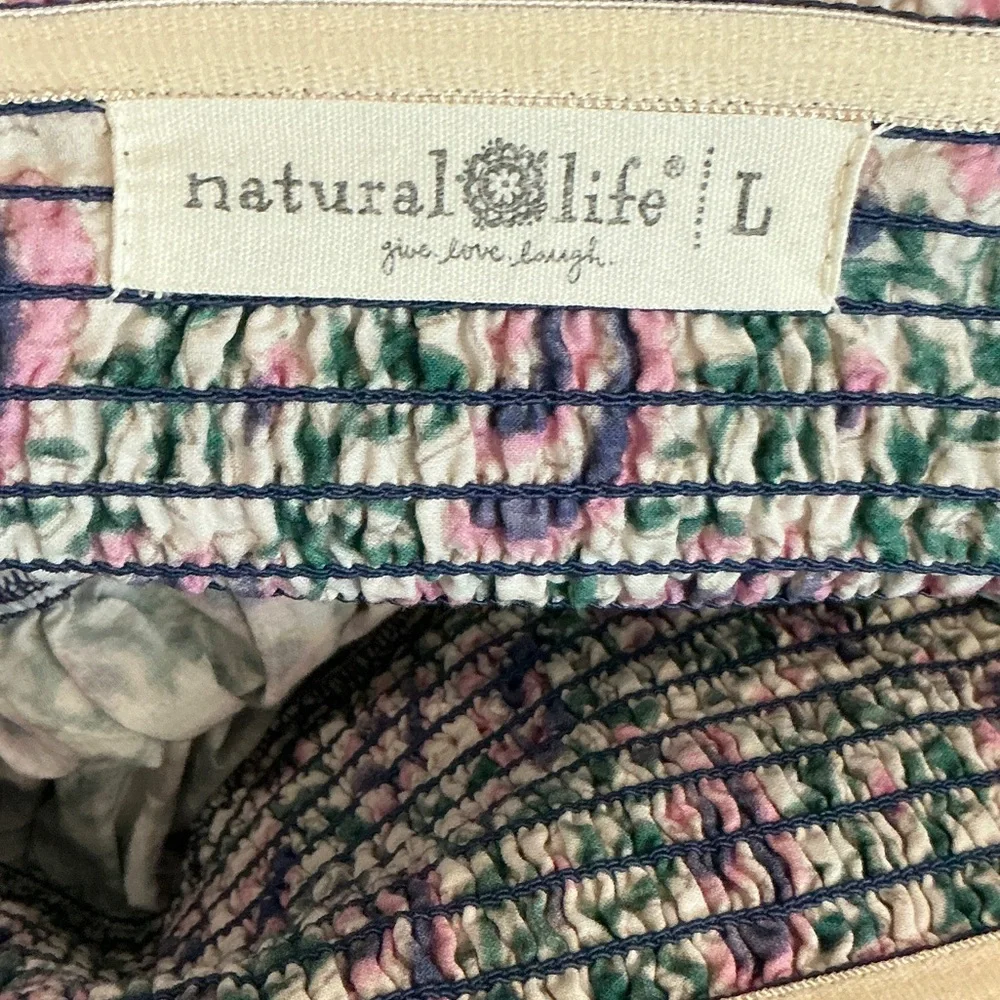 Floral Pink and Blue Maxi Skirt that can also be worn as a dress - Picture 9 of 13